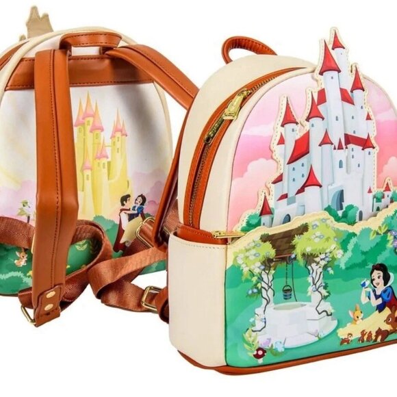 Disney Loungefly Mini Backpack Snow White Castle Series